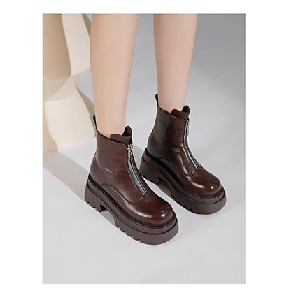 Front Zipper Martin Boots【TR3385】