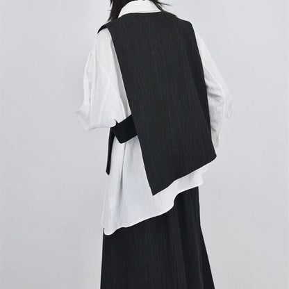 Asymmetry Chic Vest【TR3231】