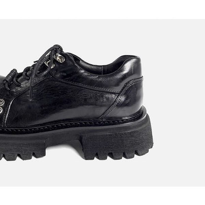 Pleated Metallic Casual Shoes【TR3408】