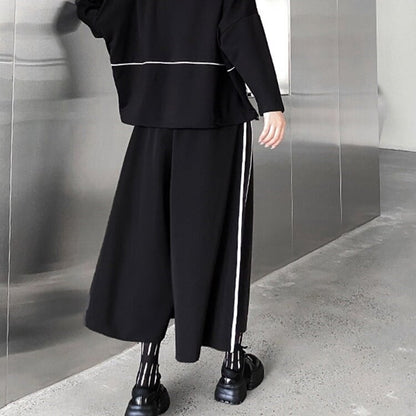 〈Unisex〉Wide-leg Line Pants【TR0511】