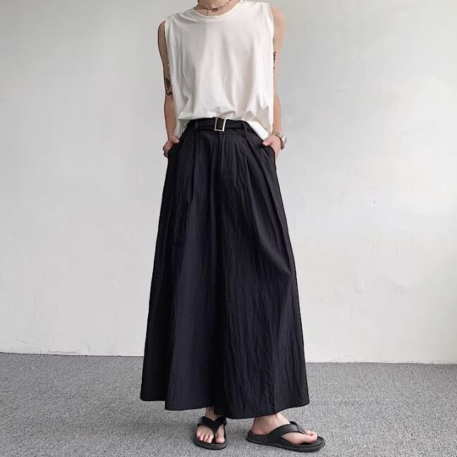 Belted Wide Pants【TR3313】