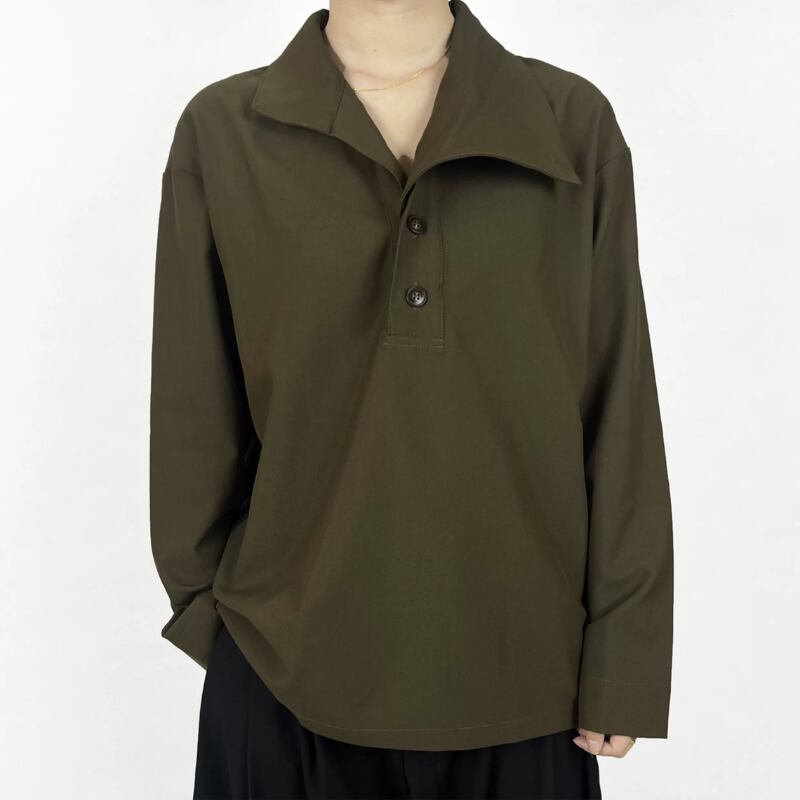 Convertible High-Collar Collared Shirt【TR3358】