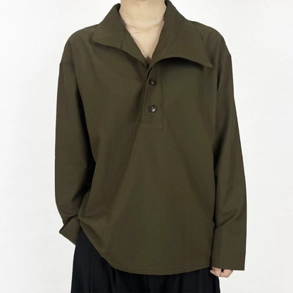 Convertible High-Collar Collared Shirt【TR3358】