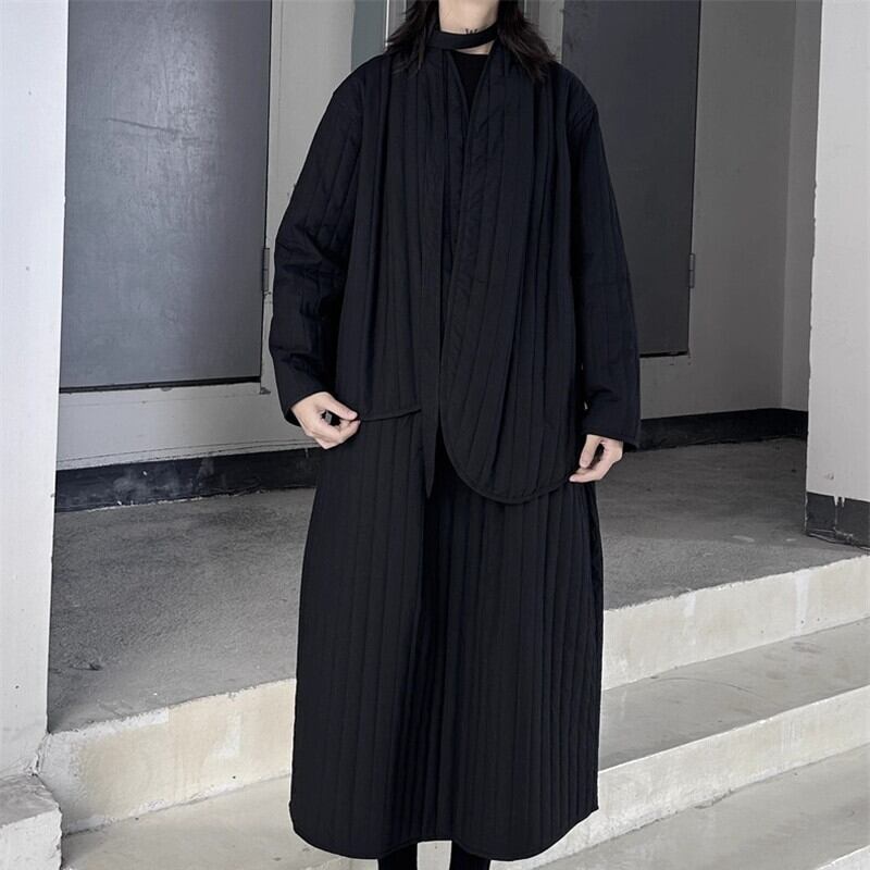 Asymemtry Ribbon Pleats Jacket【TR3255】