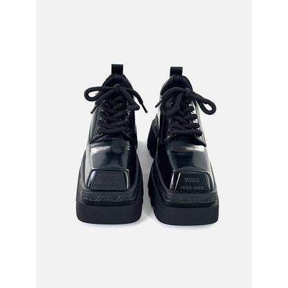 Metallic Square Foam Derby Shoes【TR3411】