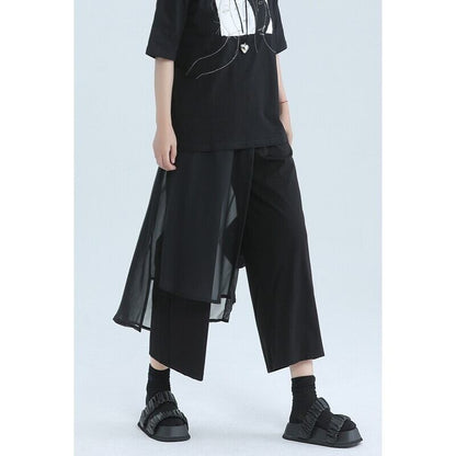 Cropped Layered Pants【TR3219】