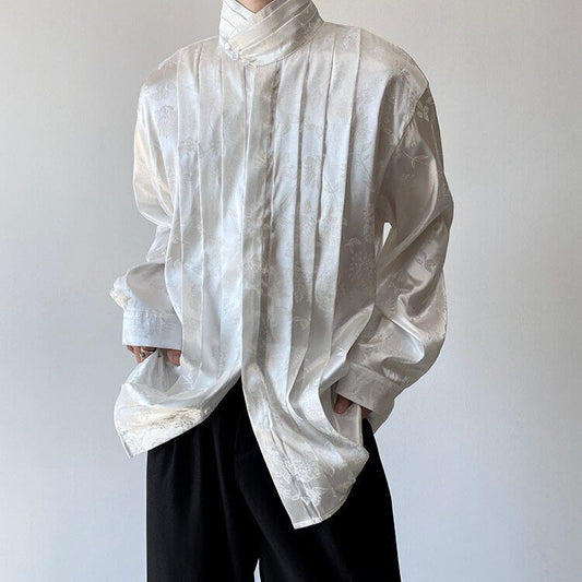 Glossy Flower Slice Shirt【TR3070】