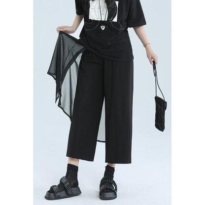 Cropped Layered Pants【TR3219】