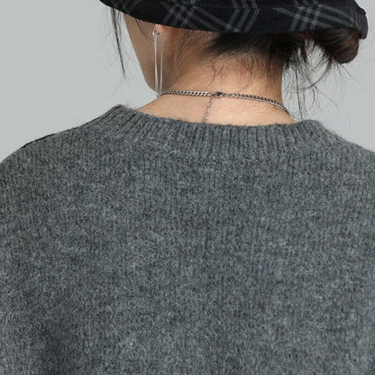 Bi-Color Unique Knit Jacket【TR3265】