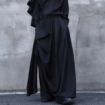 Asymmetry Hakama Pants【TR3287】