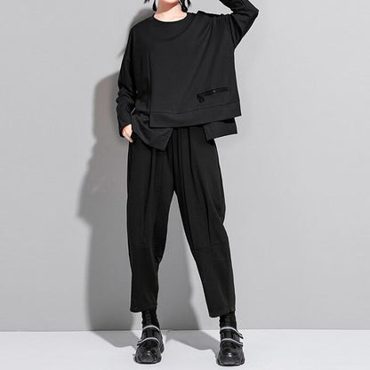 Nichi Pullover Asymmetry Shirt【TR3064】