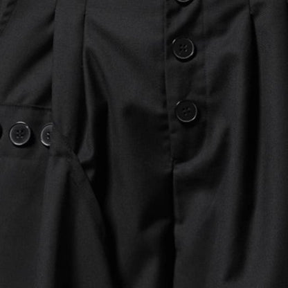 Irregular Hem Layered-look Wide Pants【TR3302】