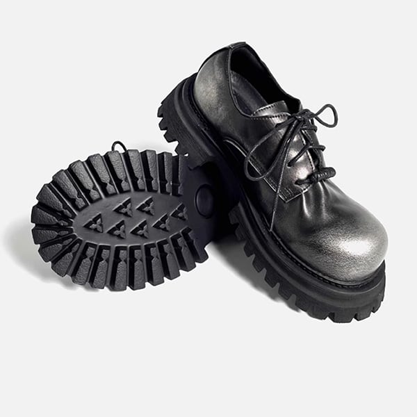 Distressed Leather Derby Shoes【TR3410】