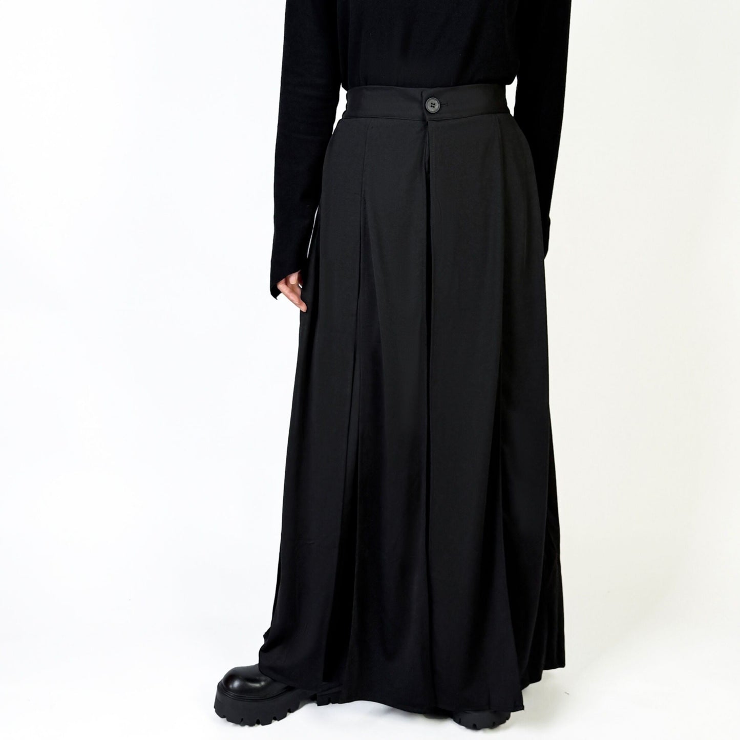 Multipanel High Waist Wide Pants【TR3285】