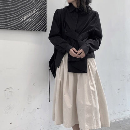 Loose Button Collared Shirt【TR3122】
