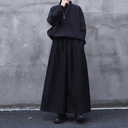 Elastic Waist Hakama Wide Pants【TR3279】