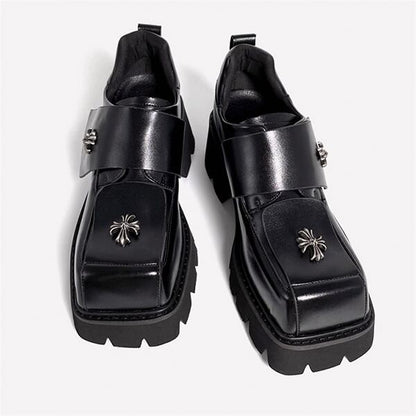 Metallic Cross Pattern Shoes【TR3404】