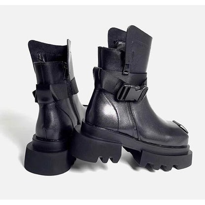 Square toe Combat Boots【TR3384】