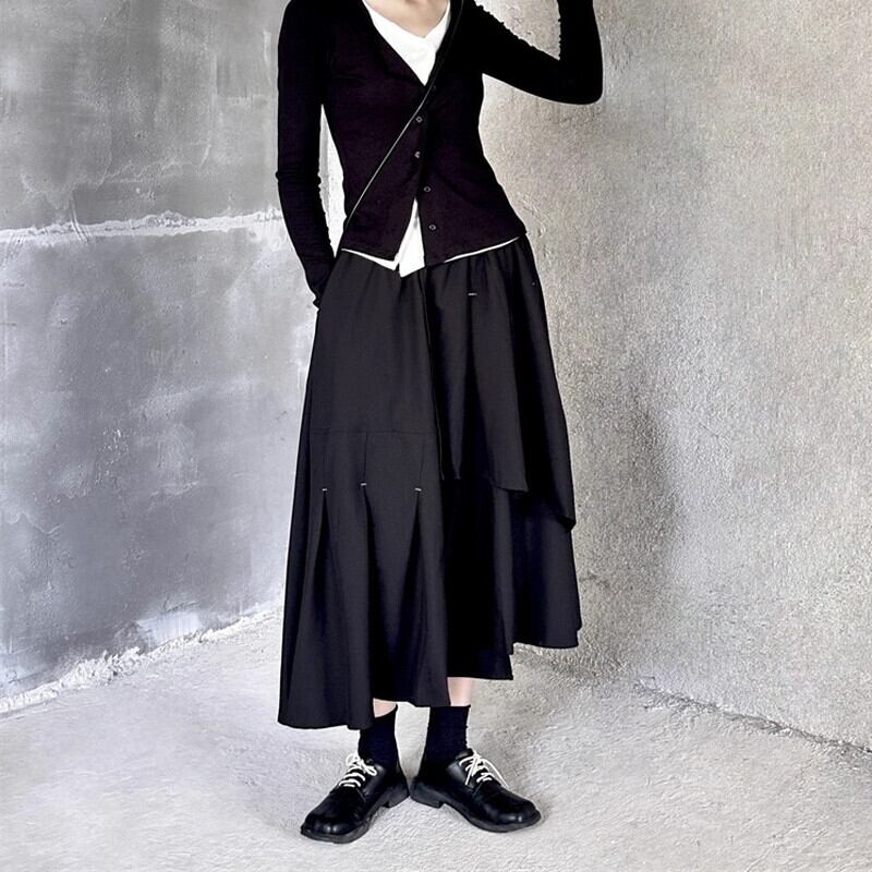 Asymmety Patchwork Skirt【TR3184】