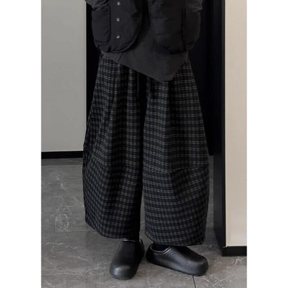 Barrel Plaid Pants【TR3191】