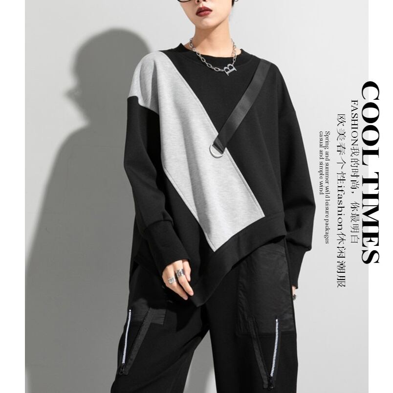 〈Unisex〉Color Block Pullover Shirt【TR2990】