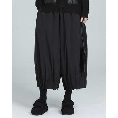 Cropped Gather Pleats Pants【TR3205】