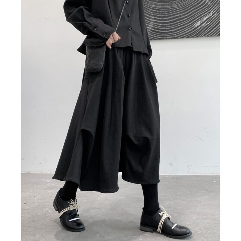 Asymmetry Wool Skirt【TR3173】