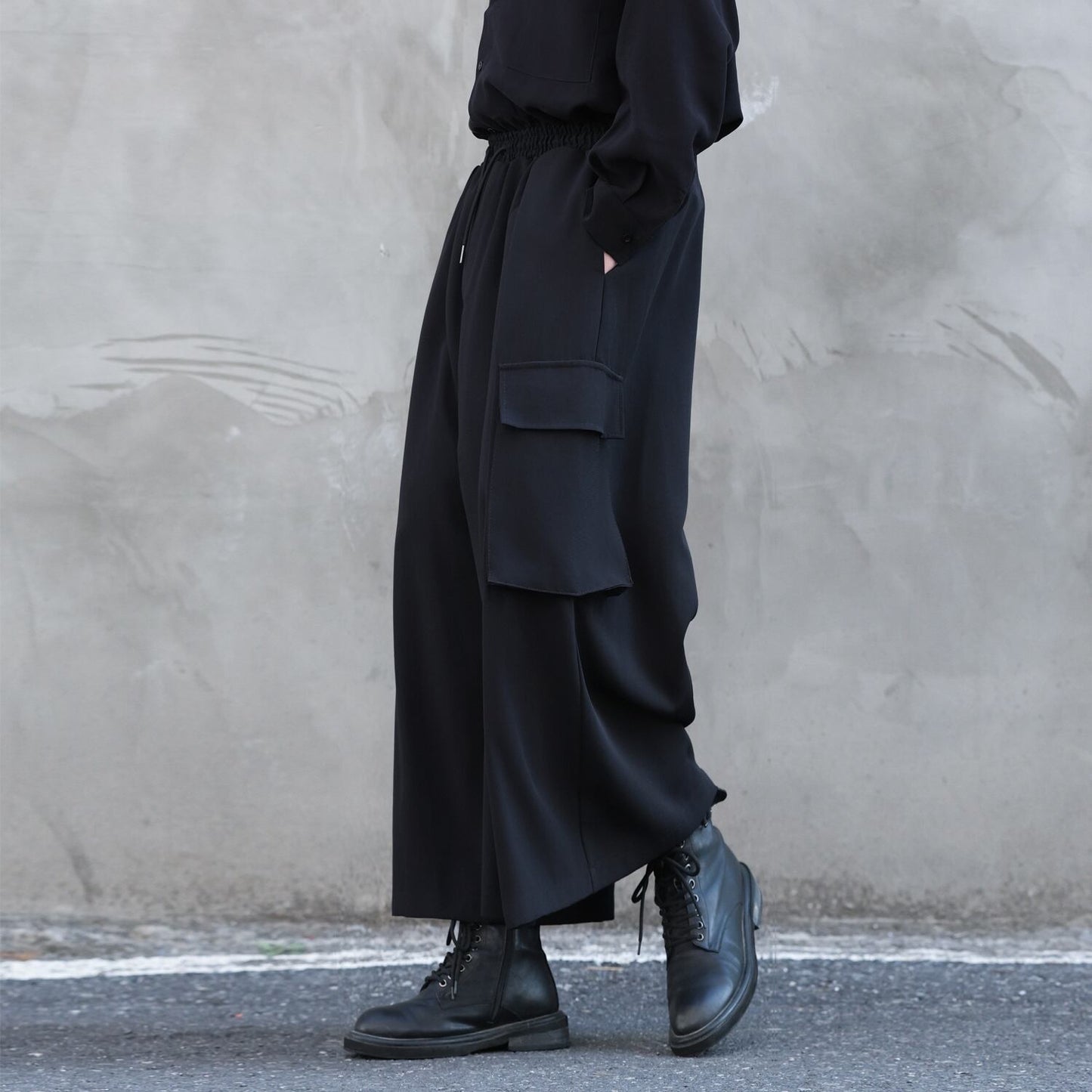 Wide Flare Cargo Pants【TR3319】