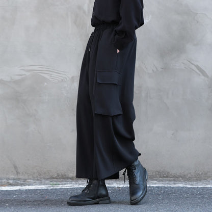 Wide Flare Cargo Pants【TR3319】