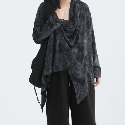Drape Tiy-Die Collared Shirt【TR3131】