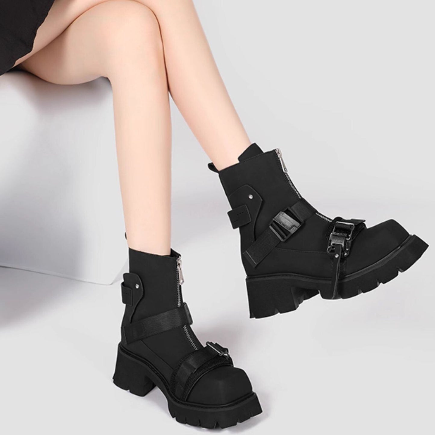 Punk-Rock Short Boots【TR3379】
