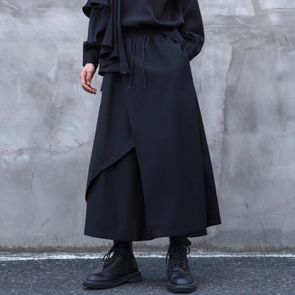 Irregular Ankle Length Skirt Pants【TR3293】