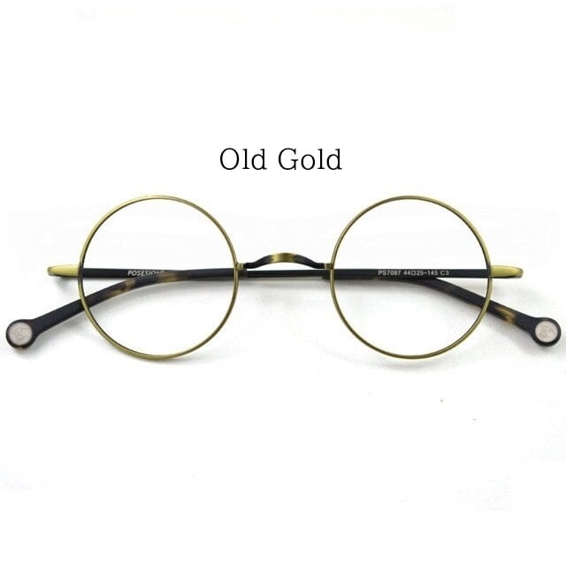 Vintage Round Metal Frame Glasses【TR2569】