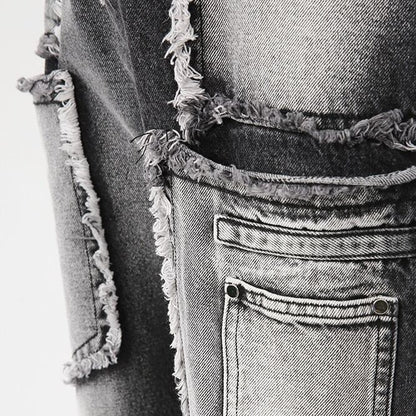 Faded Vintage Denim Pants【TR0483】