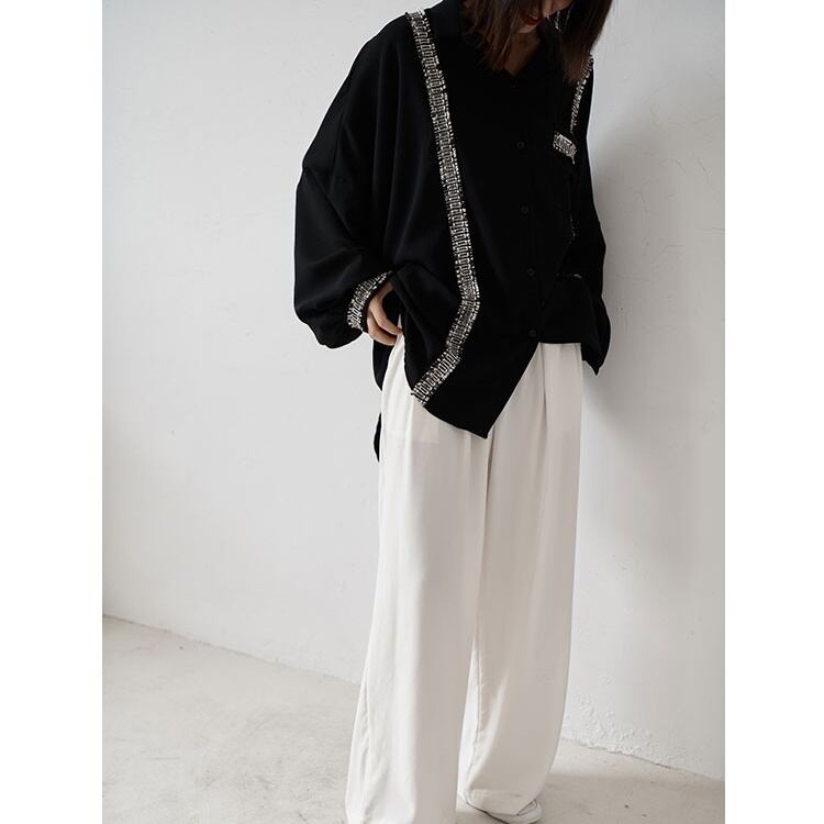 〈Unisex〉Irregular Loose Shirt【TR3035】