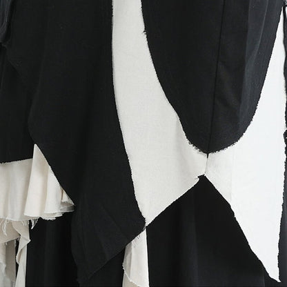 Ruffle Cut-Off Collared Shirt【TR3126】