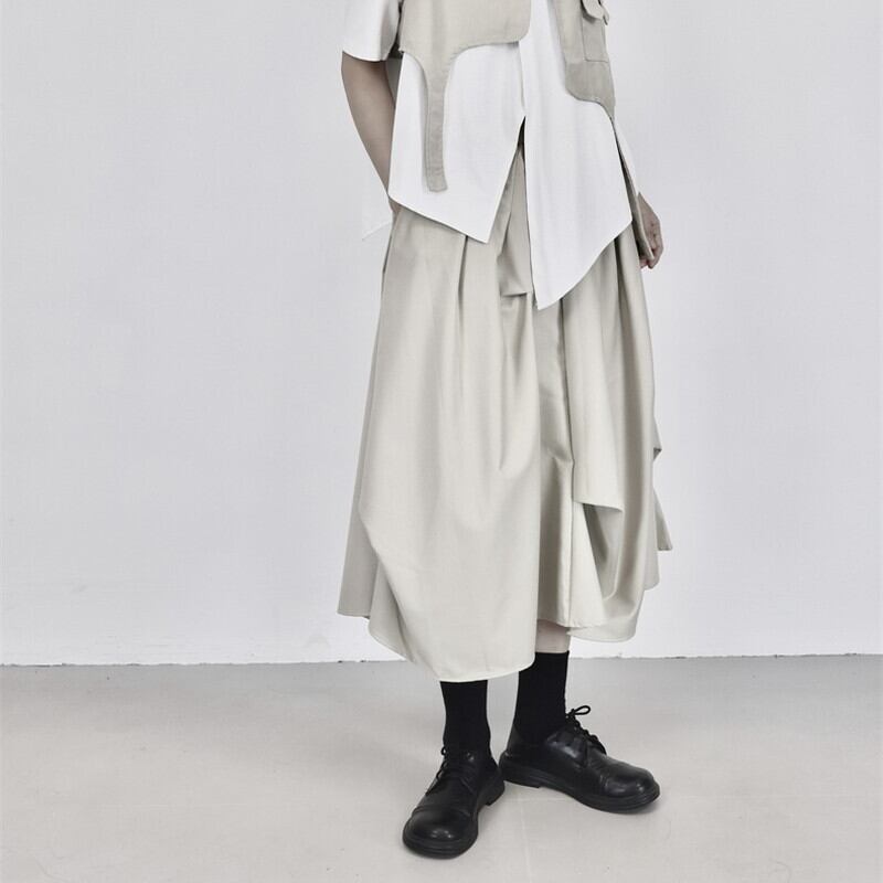 Asymmetry Drape Skirt【TR3187】