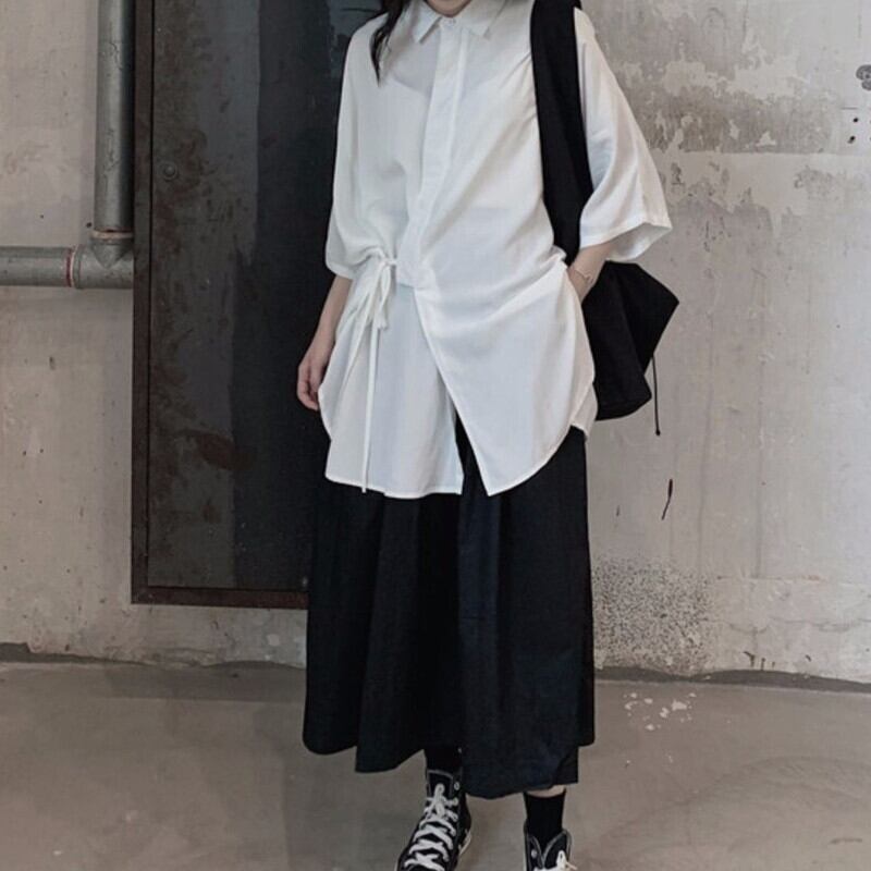 Loose Irregular Collared Shirt【TR3108】