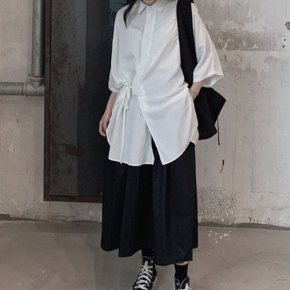 Loose Irregular Collared Shirt【TR3108】