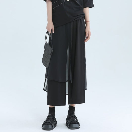 Cropped Layered Pants【TR3219】
