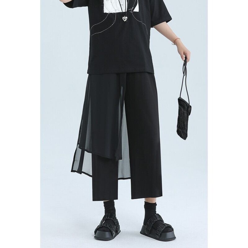 Cropped Layered Pants【TR3219】