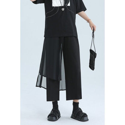 Cropped Layered Pants【TR3219】