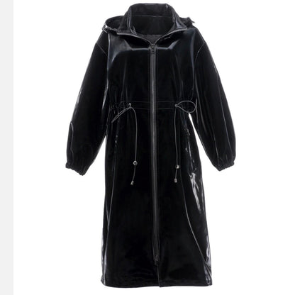 〈Unisex〉Patent Leather Windbreaker【TR1178】