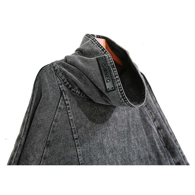 〈Unisex〉Denim Loose High-Neck Shirt【TR3010】