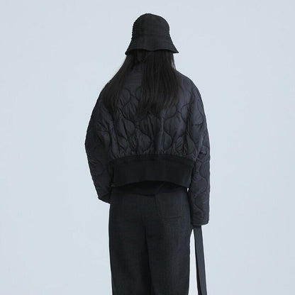 Embossed Ribbon No-Collar Jacket【TR3258】
