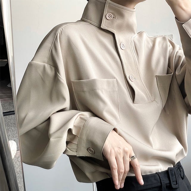 Chic Design High Neck Shirt【TR2484】