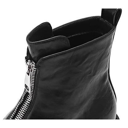 Front Zipper Martin Boots【TR3385】
