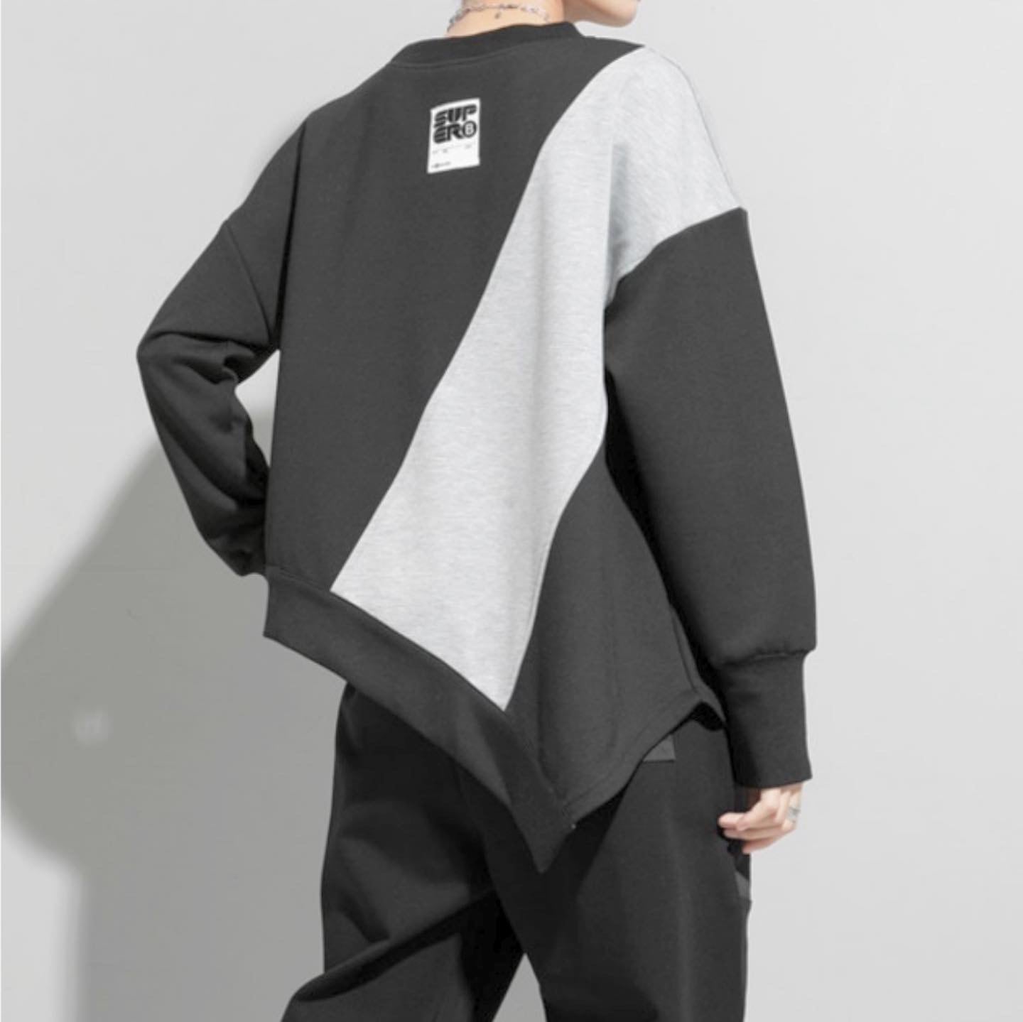〈Unisex〉Color Block Pullover Shirt【TR2990】