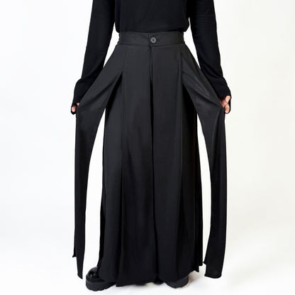 Multipanel High Waist Wide Pants【TR3285】