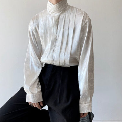 Glossy Flower Slice Shirt【TR3070】